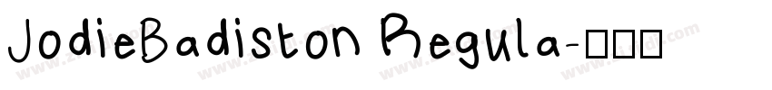 JodieBadiston Regula字体转换
